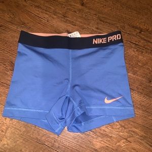 Blue nike pro spanks